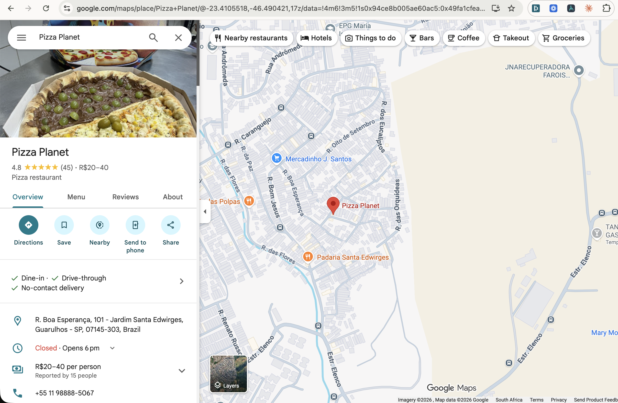 Step 1 — Find your venue on Google Maps and click the Share button